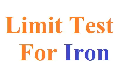 Limit test for iron